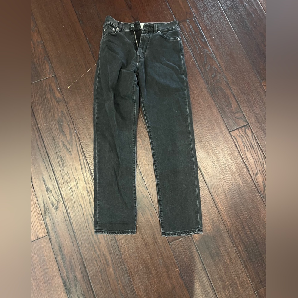 Loulou Studio Charcoal Denim Pants - Picture 2 of 4